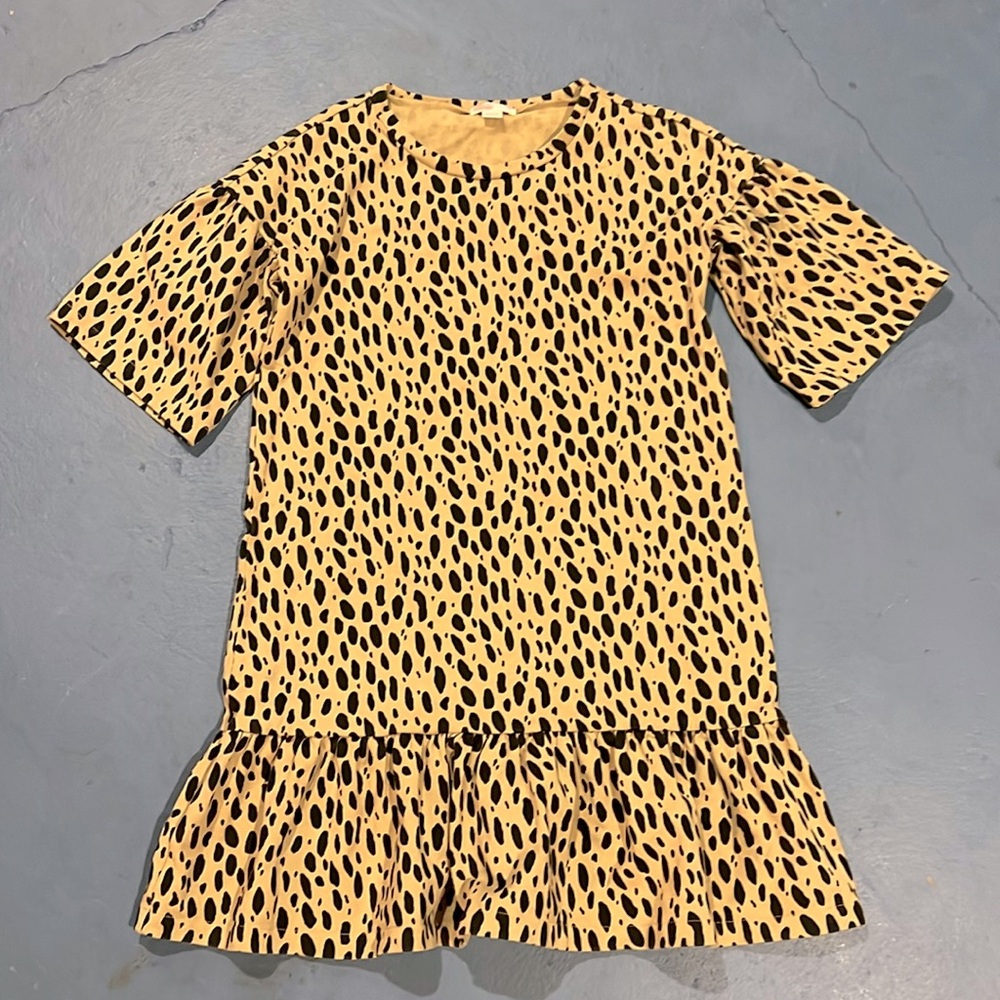 Crewcuts dress knee length with ruffle hem and sleeves